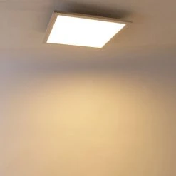 Besorgen 🔔 QAZQA Deckenleuchte weiß 40 cm inkl. LED 4-stufig dimmbar - Liv 🛒 -Deckenleuchten Verkaufs-Shop 7201 103473 9