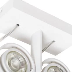 Beste Bewertungen von 😀 QAZQA Moderne spot wit 2-lichts - Master 50 ❤️ -Deckenleuchten Verkaufs-Shop 7218 105409 7