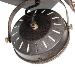 Brandneu ✔️ QAZQA Vintage Deckenlampe rostbraun eckig 4-flammig - Tamina 😍 -Deckenleuchten Verkaufs-Shop 7234 104431 4