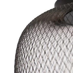 Angebote 👏 QAZQA Moderne schwarze Deckenleuchte - Bliss Mesh 🎉 -Deckenleuchten Verkaufs-Shop 7248 98915 5