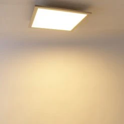 Top 10 🔔 QAZQA Deckenleuchte Stahl 40 cm inkl. LED und Fernbedienung - Liv 🧨 -Deckenleuchten Verkaufs-Shop 7275 103462 9