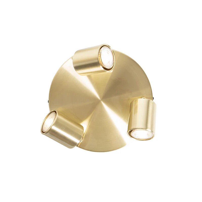 Bestes Angebot 🛒 QAZQA Moderne plafondlamp messing verstelbaar rond 3-lichts - Java ✔️ 9 Bestes Angebot 🛒 QAZQA Moderne plafondlamp messing verstelbaar rond 3-lichts - Java ✔️ – Bild 9