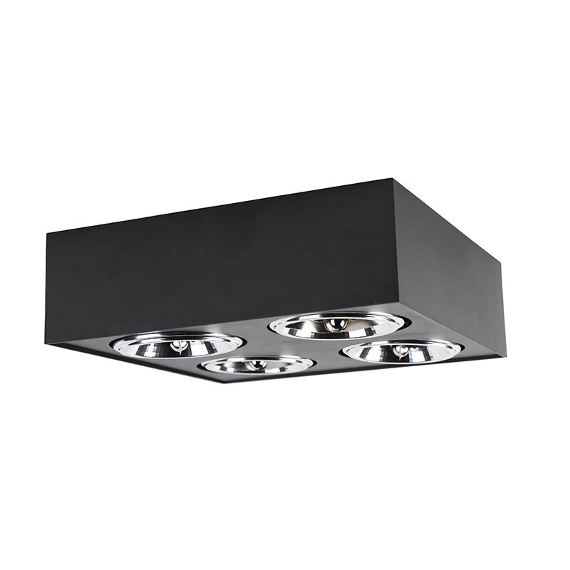 Budget 💯 QAZQA Design-Spot schwarz quadratisch 4-flammig - Kaya 💯 11 Budget 💯 QAZQA Design-Spot schwarz quadratisch 4-flammig - Kaya 💯 – Bild 11