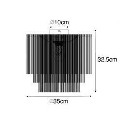 Brandneu 🌟 QAZQA Orientalische Deckenleuchte Gold cremefarbener Schirm mit Fransen - Franxa 😍 13 Brandneu 🌟 QAZQA Orientalische Deckenleuchte Gold cremefarbener Schirm mit Fransen - Franxa 😍 -Deckenleuchten Verkaufs-Shop 7314 103494 3