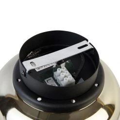 Aktion 🧨 QAZQA Design-Deckenleuchte schwarz mit Goldglas - Bliss 🎉 -Deckenleuchten Verkaufs-Shop 7321 104859 8