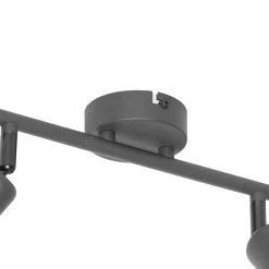 Neu 🌟 QAZQA Design-Deckenleuchte Schwarz mit Gold 2-flammig - Noud 😉 -Deckenleuchten Verkaufs-Shop 7327 105046 8