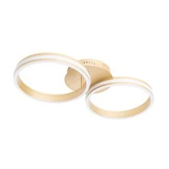 Brandneu 🎁 QAZQA Deckenleuchte Messing inkl. LED 3-stufig dimmbar 2-flammig - Navara 👍 29 Brandneu 🎁 QAZQA Deckenleuchte Messing inkl. LED 3-stufig dimmbar 2-flammig - Navara 👍 -Deckenleuchten Verkaufs-Shop 7351 104002 14