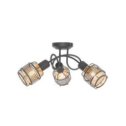 Schlussverkauf ⌛ QAZQA Design-Deckenleuchte Schwarz mit Gold 3-flammig - Noud 🌟 21 Schlussverkauf ⌛ QAZQA Design-Deckenleuchte Schwarz mit Gold 3-flammig - Noud 🌟 -Deckenleuchten Verkaufs-Shop 7368 105049 8