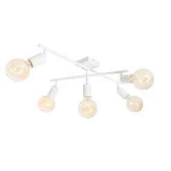 Brandneu ⭐ QAZQA Moderne spot wit 5-lichts - Facil 🧨 -Deckenleuchten Verkaufs-Shop 7368 105784 6