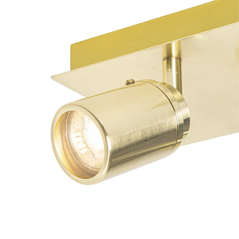 Top 10 👏 QAZQA Professional Moderne badkamer spot messing vierkant 2-lichts IP44 - Ducha 🔔 5 Top 10 👏 QAZQA Professional Moderne badkamer spot messing vierkant 2-lichts IP44 - Ducha 🔔 – Bild 5