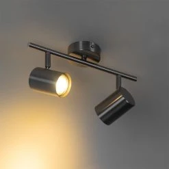 Angebote ✔️ QAZQA Moderne Deckenleuchte Stahl 2-flammig verstellbar - Jeana 😉 -Deckenleuchten Verkaufs-Shop 7392 103880 12