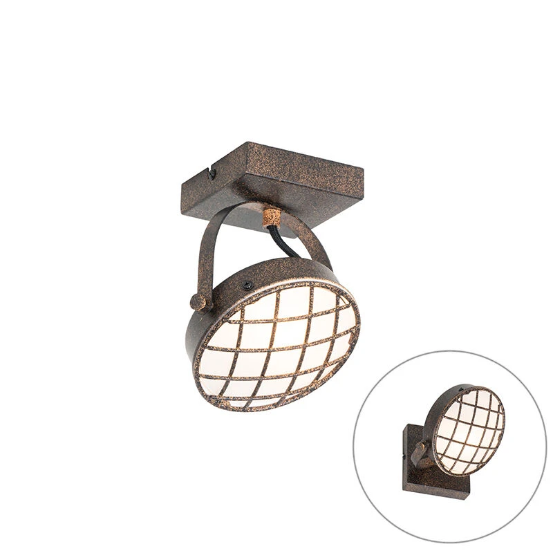 Besorgen 🎁 QAZQA Vintage Fleck rostbraun - Tamina 🎁 1 Besorgen 🎁 QAZQA Vintage Fleck rostbraun - Tamina 🎁