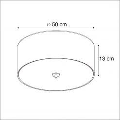 Großhandel 😍 QAZQA Country Deckenleuchte braun 50 cm - Drum ⌛ -Deckenleuchten Verkaufs-Shop 7419 45282 3