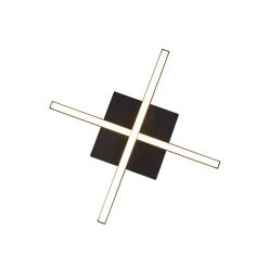 Neu 💯 QAZQA Moderne Deckenleuchte schwarz inkl. LED 3-stufig dimmbar - Cruz ⭐ -Deckenleuchten Verkaufs-Shop 7427 103059 11