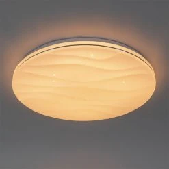 Besorgen 🎉 QAZQA Smart Deckenleuchte weiß 48 cm inkl. LED und Dimmer - Damla 😉 -Deckenleuchten Verkaufs-Shop 7457 103950 16