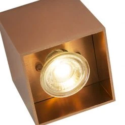 Bester Verkauf 👏 QAZQA Spot Qubo 1 kupfer 💯 -Deckenleuchten Verkaufs-Shop 7463 92654 3