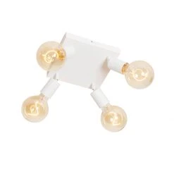 Brandneu ⭐ QAZQA Moderne spot wit vierkant 4-lichts - Facil 🎉 -Deckenleuchten Verkaufs-Shop 7480 105782 5