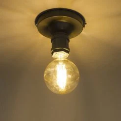 Budget 🌟 QAZQA Industrielle Deckenlampe dunkelgrau - Plumber 1 🛒 12 Budget 🌟 QAZQA Industrielle Deckenlampe dunkelgrau - Plumber 1 🛒 -Deckenleuchten Verkaufs-Shop 7487 93261 5