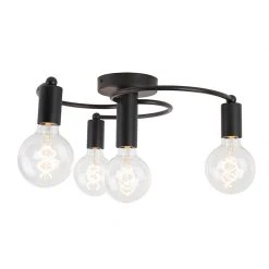 Angebote 🔥 QAZQA Smart Deckenleuchte schwarz inkl. 4 WiFi G95 - Facil 😍 23 Angebote 🔥 QAZQA Smart Deckenleuchte schwarz inkl. 4 WiFi G95 - Facil 😍 -Deckenleuchten Verkaufs-Shop 7496 104647 7