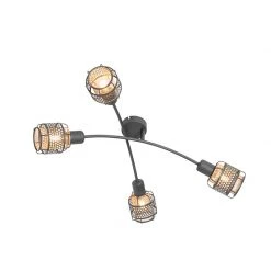 Rabatt 😀 QAZQA Design-Deckenleuchte Schwarz mit Gold 4-flammig - Noud 🤩 25 Rabatt 😀 QAZQA Design-Deckenleuchte Schwarz mit Gold 4-flammig - Noud 🤩 -Deckenleuchten Verkaufs-Shop 7504 105050 9