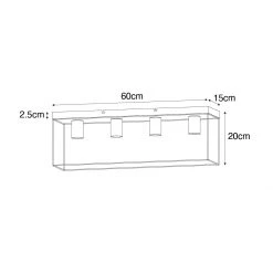 Bester Verkauf ⭐ QAZQA Minimalistische plafondlamp zwart 4-lichts - Kodi 🌟 -Deckenleuchten Verkaufs-Shop 7505 105602 3