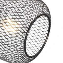 Aktion 👍 QAZQA Industriespot schwarz 4-flammig - Bliss Mesh ✨ -Deckenleuchten Verkaufs-Shop 7528 104482 4