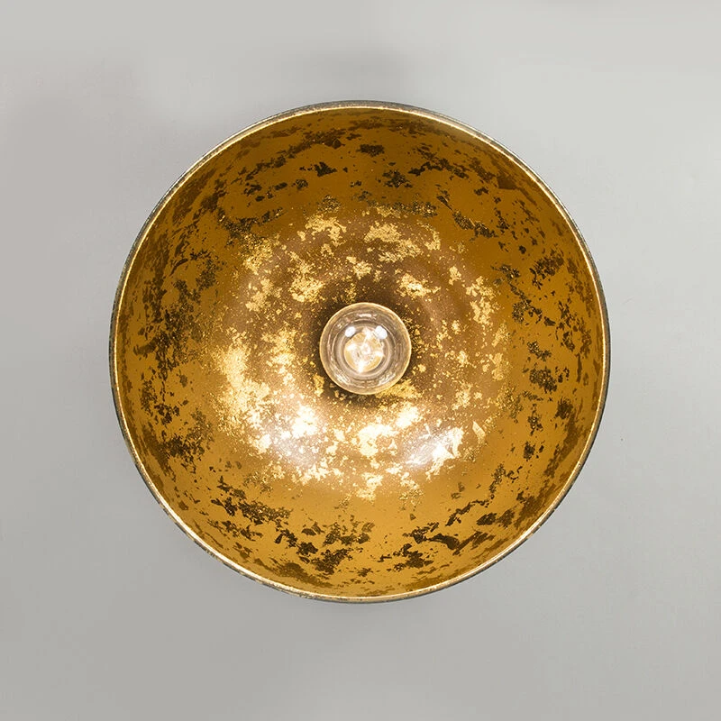 Billig 💯 QAZQA Industriedeckenlampe schwarz mit Gold 30 cm - Magna Basic ✨ 6 Billig 💯 QAZQA Industriedeckenlampe schwarz mit Gold 30 cm - Magna Basic ✨ – Bild 6