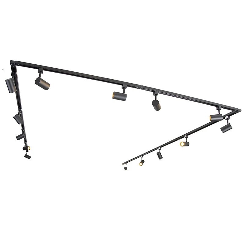 Schlussverkauf 🤩 QAZQA Modernes Schienensystem schwarz mit 14 Spots 1-phasig - Jeana ⭐ 2 Schlussverkauf 🤩 QAZQA Modernes Schienensystem schwarz mit 14 Spots 1-phasig - Jeana ⭐ – Bild 2