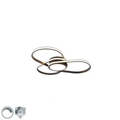 Bestpreis 🌟 QAZQA Design Deckenleuchte schwarz inkl. LED 3-Stufen dimmbar - Spas 😉