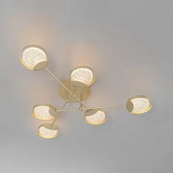 Schlussverkauf 😉 QAZQA Deckenleuchte gold inkl. LED 3-Stufen dimmbar 6 Lichter - Patrick 👏 -Deckenleuchten Verkaufs-Shop 7570 104517 11