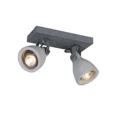 Bester Verkauf 🔥 QAZQA Industriestrahler grau Beton 2-flammig - Creto 🤩 12 Bester Verkauf 🔥 QAZQA Industriestrahler grau Beton 2-flammig - Creto 🤩 -Deckenleuchten Verkaufs-Shop 7605 94003 2