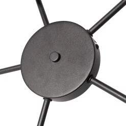 Aktion 🎁 QAZQA Plafondlamp zwart met gouden binnenkant 5-lichts - Multidrum 😉 -Deckenleuchten Verkaufs-Shop 7617 105736 4