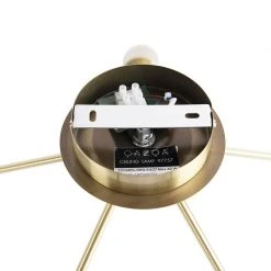 Großhandel 🥰 QAZQA Art Deco Deckenleuchte gold 5-flammig -Facil 🧨 -Deckenleuchten Verkaufs-Shop 7617 97757 10