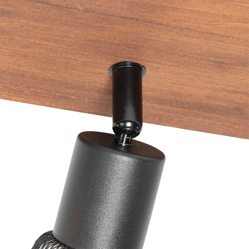 Beste Bewertungen von 😉 QAZQA Industriële spot zwart met hout 3-lichts - Kristina 🔥 5 Beste Bewertungen von 😉 QAZQA Industriële spot zwart met hout 3-lichts - Kristina 🔥 – Bild 5