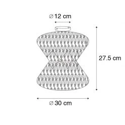 Neu 🔔 QAZQA Orientalische Deckenlampe grau 30 cm - Leonard ⭐ -Deckenleuchten Verkaufs-Shop 7643 104822 3