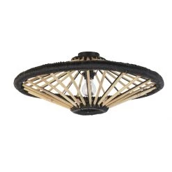 Bestes Angebot ✔️ QAZQA Orientalische Deckenleuchte Bambus mit Schwarz 60 cm - Evalin 👍 -Deckenleuchten Verkaufs-Shop 7656 105079 10