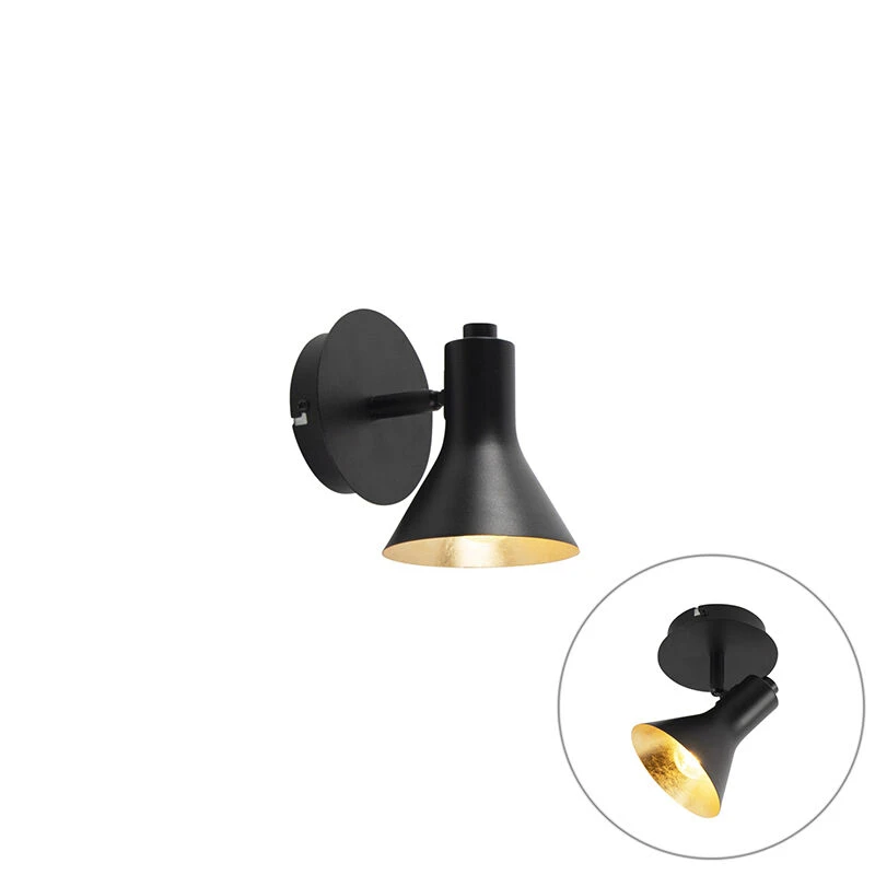 Budget ⌛ QAZQA Modernes Spot Schwarz 1-flammig - Magno 🌟 1 Budget ⌛ QAZQA Modernes Spot Schwarz 1-flammig - Magno 🌟