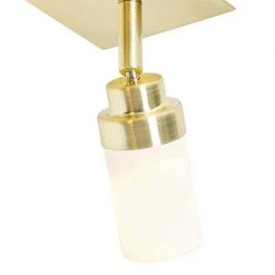 Bester Verkauf ✨ QAZQA Moderne badkamer spot messing 2-lichts IP44 - Japie 🧨 -Deckenleuchten Verkaufs-Shop 7665 105914 4