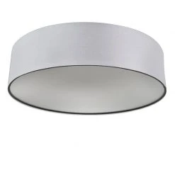 Am billigsten ✔️ QAZQA Deckenleuchte grau 40 cm inkl. LED - Drum LED 😀 -Deckenleuchten Verkaufs-Shop 7709 93876 5