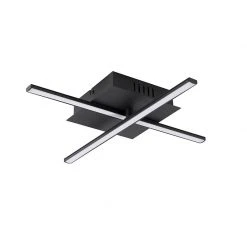 Neu 💯 QAZQA Moderne Deckenleuchte schwarz inkl. LED 3-stufig dimmbar - Cruz ⭐ -Deckenleuchten Verkaufs-Shop 7728 103059 17