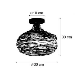 Top 10 👏 QAZQA Design-Deckenleuchte Kupfer - Sarella 😍 -Deckenleuchten Verkaufs-Shop 7729 104530 3