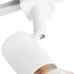 Brandneu ✔️ QAZQA Modernes Schienensystem 3-flammig 1-Phase weiß - Jeany ✨ -Deckenleuchten Verkaufs-Shop 7732 98359 8