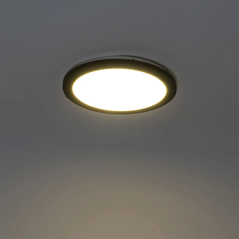 Blitzangebot 🥰 QAZQA Deckenleuchte schwarz 30 cm inkl. LED 3-stufig dimmbar IP44 - Steve 🎉 12 Blitzangebot 🥰 QAZQA Deckenleuchte schwarz 30 cm inkl. LED 3-stufig dimmbar IP44 - Steve 🎉 – Bild 12