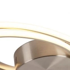 Bestpreis 👏 QAZQA Design Deckenleuchte Stahl inkl. LED 3-stufig dimmbar - Rowan 🛒 -Deckenleuchten Verkaufs-Shop 7764 99070 6