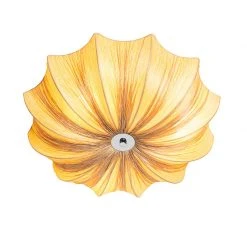 Angebote ⌛ QAZQA Design-Deckenlampe beige Seide 52 cm 3-flammig - Plu 🤩 -Deckenleuchten Verkaufs-Shop 7766 105323 6