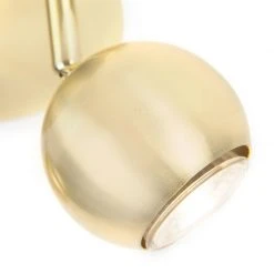 Budget 🤩 QAZQA Retro Rundstrahler Messing mit Deckenplatte 2-flammig - Gissi 👏 -Deckenleuchten Verkaufs-Shop 7767 96504 2