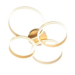 Billig 🎉 QAZQA Deckenleuchte Messing inkl. LED 3-stufig dimmbar 4-flammig - Navara 🤩 22 Billig 🎉 QAZQA Deckenleuchte Messing inkl. LED 3-stufig dimmbar 4-flammig - Navara 🤩 -Deckenleuchten Verkaufs-Shop 7814 104008 7