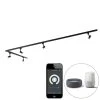 Großhandel 💯 QAZQA Smart railsysteem zwart 1-fase 5-lichts incl. Wifi GU10 - Jeany 😍