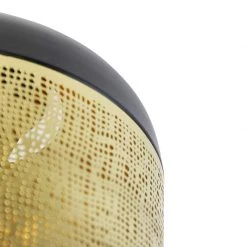 Schlussverkauf ❤️ QAZQA Vintage plafondlamp zwart met messing - Kayleigh ⭐ -Deckenleuchten Verkaufs-Shop 7852 105398 5