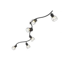 Budget 😀 QAZQA Moderne Deckenleuchte schwarz 162 cm 6-Lichter - Botu ❤️ 19 Budget 😀 QAZQA Moderne Deckenleuchte schwarz 162 cm 6-Lichter - Botu ❤️ -Deckenleuchten Verkaufs-Shop 7855 102390 6